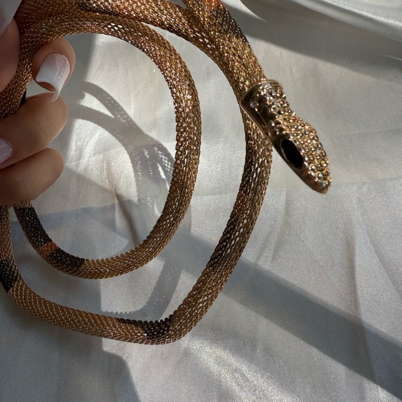 Serpentine Snake Design Wrap Necklace serpent multi - Picture 13 of 13
